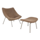 Oyster Chair with Ottoman by Pierre Paulin for Artifort, 1960s