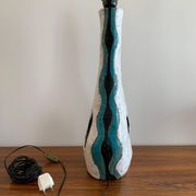 Asymmetrical ceramic lamp Vallauris France 1950, signed, unique