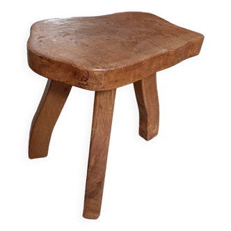 Vintage wooden tripod stool