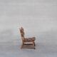 Chaise en bois basse