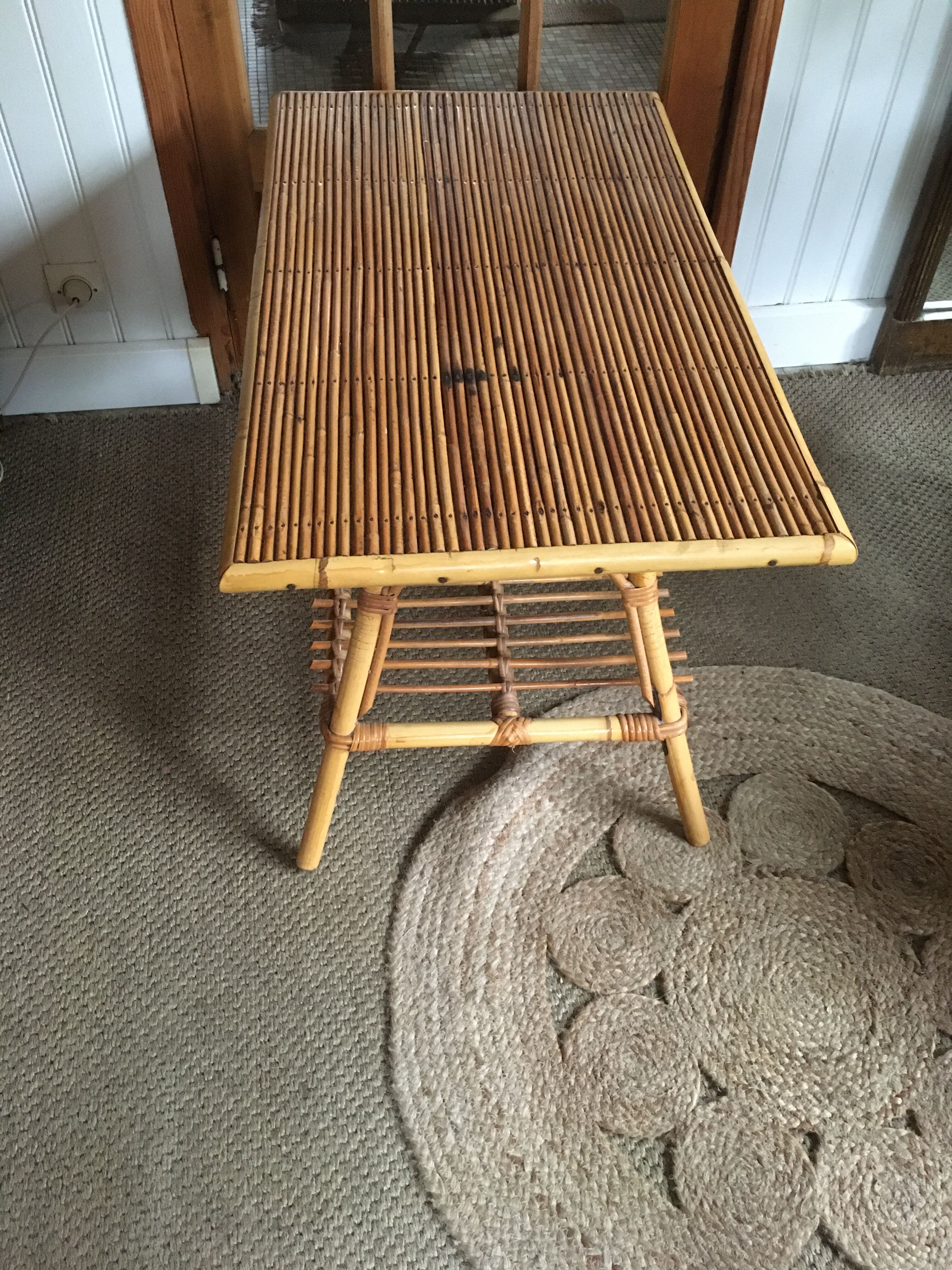 Rattan coffee table