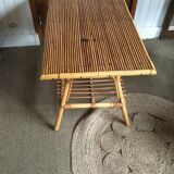 Table basse en rotin