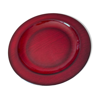 Vintage Arcoroc Ruby France plates / 9 cm