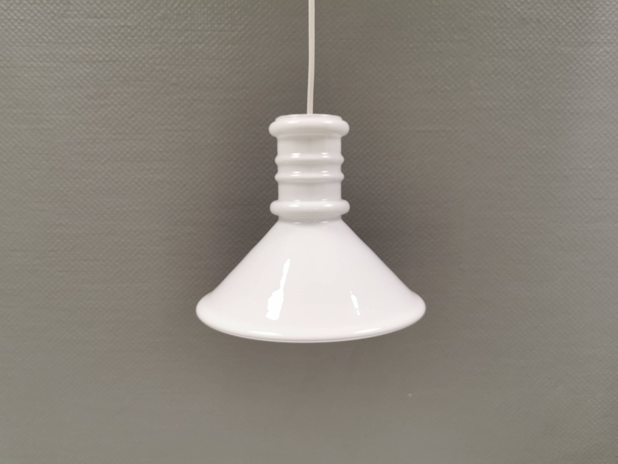 Hanging lamp designed by Sidse Werner for Danish Holmegaard, model apothecary 1980s.