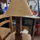 Lampe en bois tourné style Charles Dudoyut