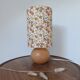 table lamp wood lampshade printed with Liberty flowers