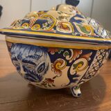 Painted ceramic planter