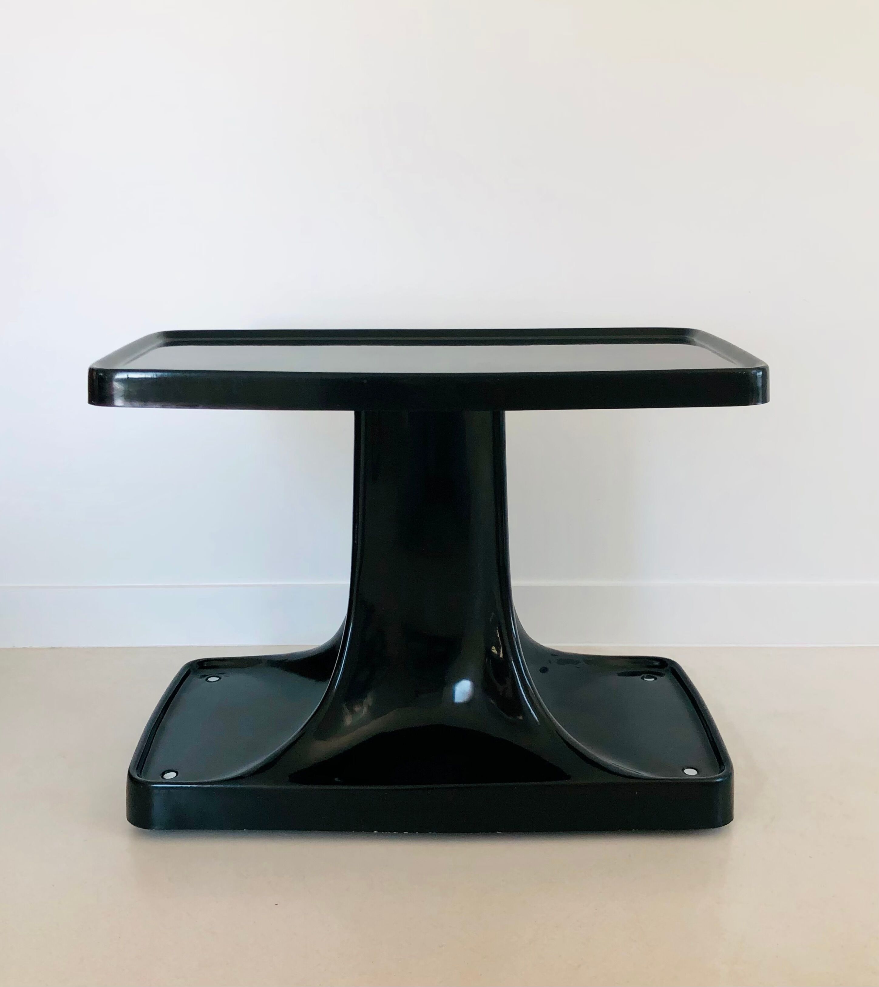 Brown-black fiberglass trolley Astarte publisher, Italy 1970s