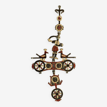 Croix byzantine  bronze émaillé