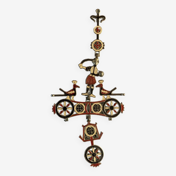 Enameled bronze Byzantine cross