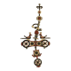 Croix byzantine  bronze émaillé