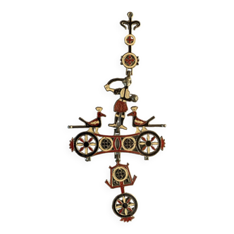 Enameled bronze Byzantine cross