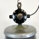 Large Grey Enamel Industrial Factory Lamp from Elektrosvit, 1960s