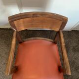 Armchair St James Cuir Muscat Clair