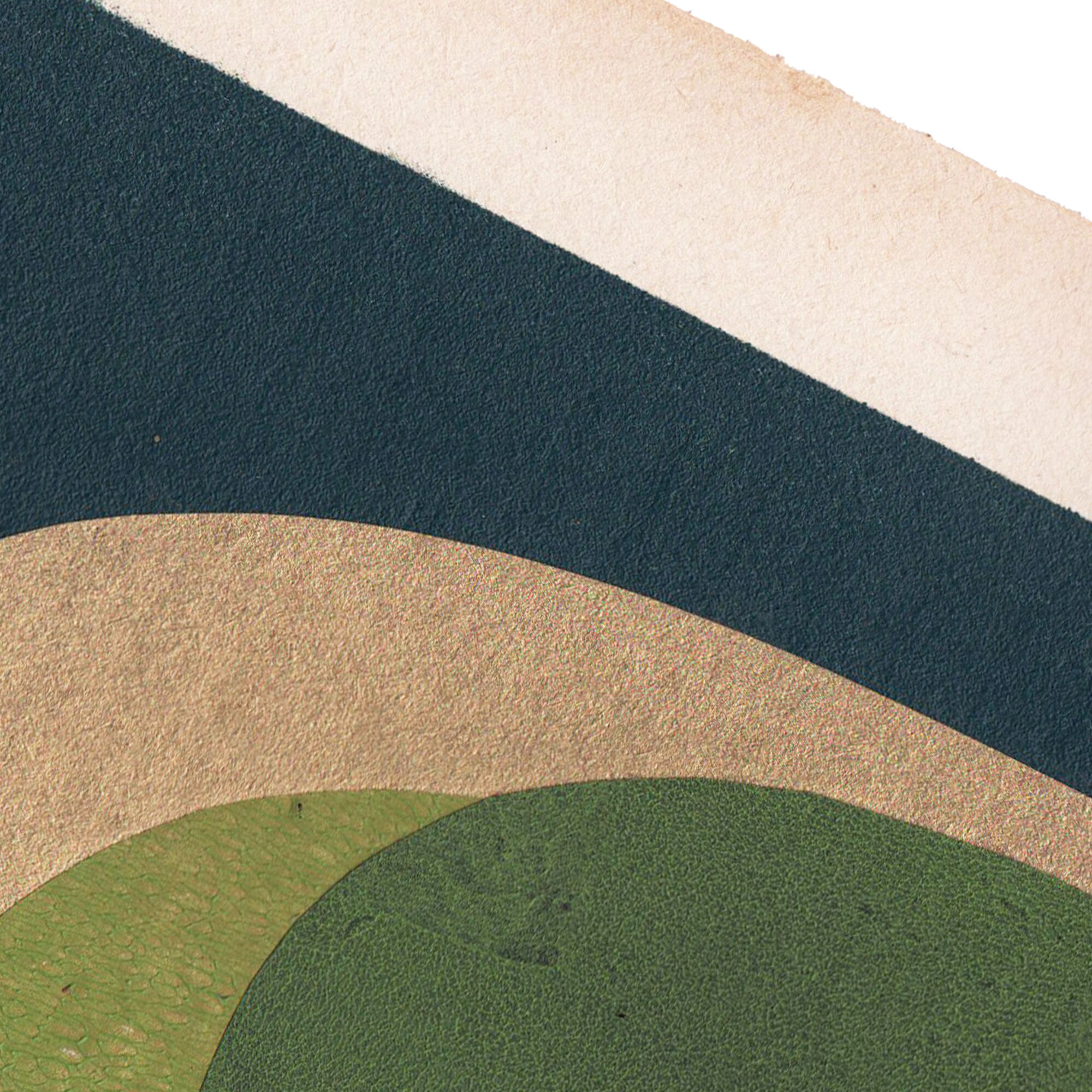 Original Scandinavian-inspired collage dated and signed without frame