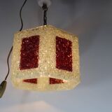 Scandinavian perplex granite chandelier Roland Konst vintage 70