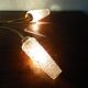 Four-light suspension with glass lampshade, diamond size, 1980.