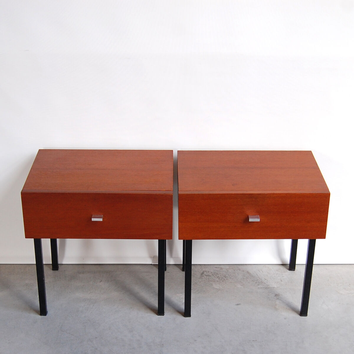 Pair of bedside tables by Pierre Guariche for Meurop