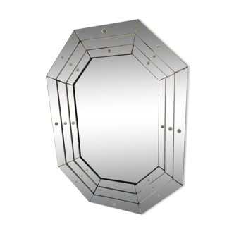 Octagonal mirror in Venice 70x90cm