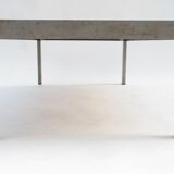Rectangular metal and cermal herbarium coffee table by Roger Capron, 1960s