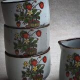 Service of 6 cups and a milk jug