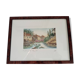 Framed watercolour