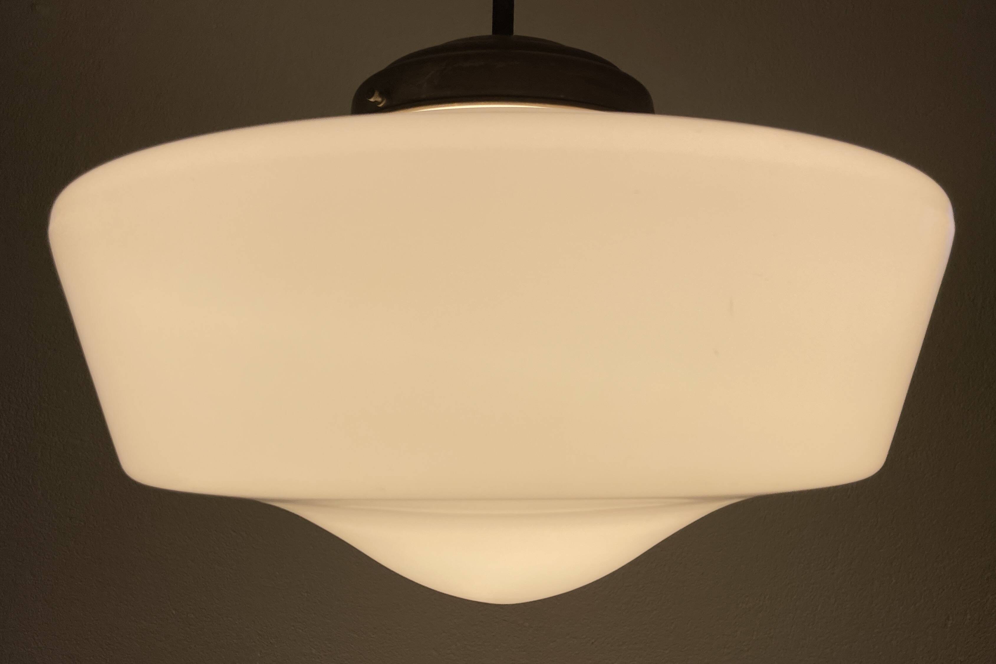 Furillo, white opal pendant lamp by Gispen