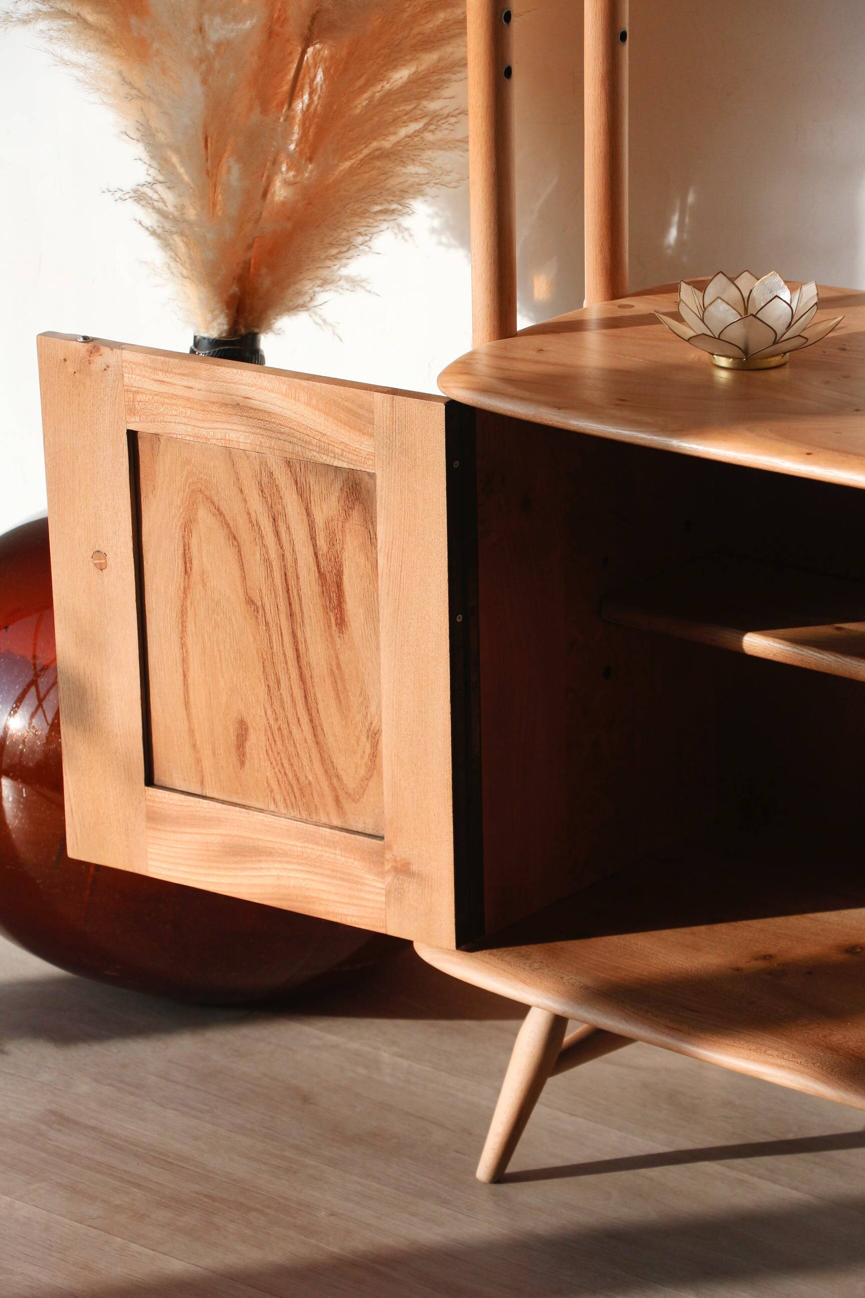 Vintage Bookcase / Room Divider - Windsor / Giraffe Model - Ercol