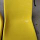 Waiting bench, vintage yellow banquette