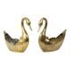Pair of Brass Swans Jardinières Flowerpot Vintage 31cm