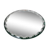 Beveled round mirror 25cm