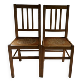 Paire de chaises de bistrot, années 40