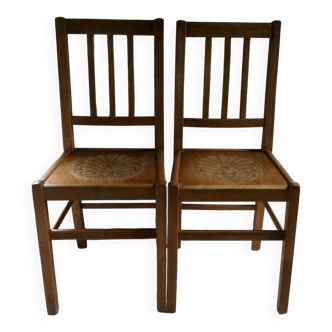 Pair of bistro chairs, 1940s