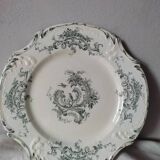 4 plates at the end of 1800 by Gien