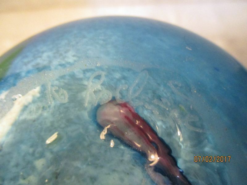 Contemporary cylindrical vase in signed glass paste