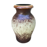Former germany ceramics vase brown - beige 70s vintage