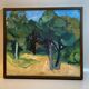 Original Swedish Oil On Canvas – “Gläntan” By Asta Fagerlund – Dated 1987 – Vintage & Framed – 48.5 × 43.5 Cm (19.1" × 17.1")