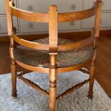 Corner chair "fireside"