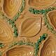 6 vintage majolica oyster plates, Arfilox, 1970