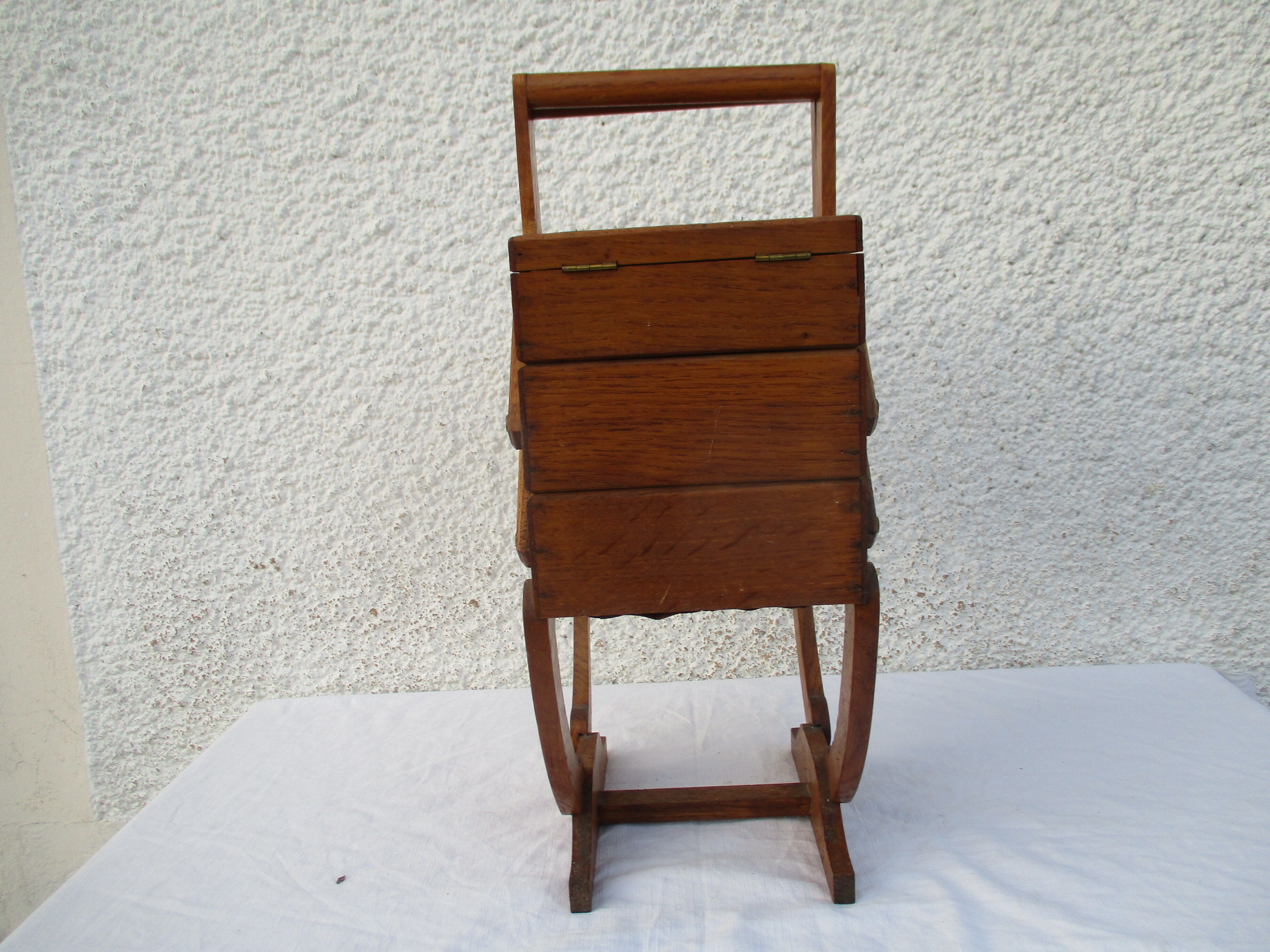 Former worker storage sewing box in chene art-deco era