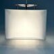 Lampe pendentif blanche vintage Cube, époque spatiale, années 1970