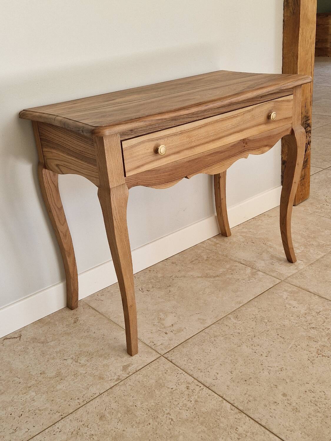 Console en bois brut