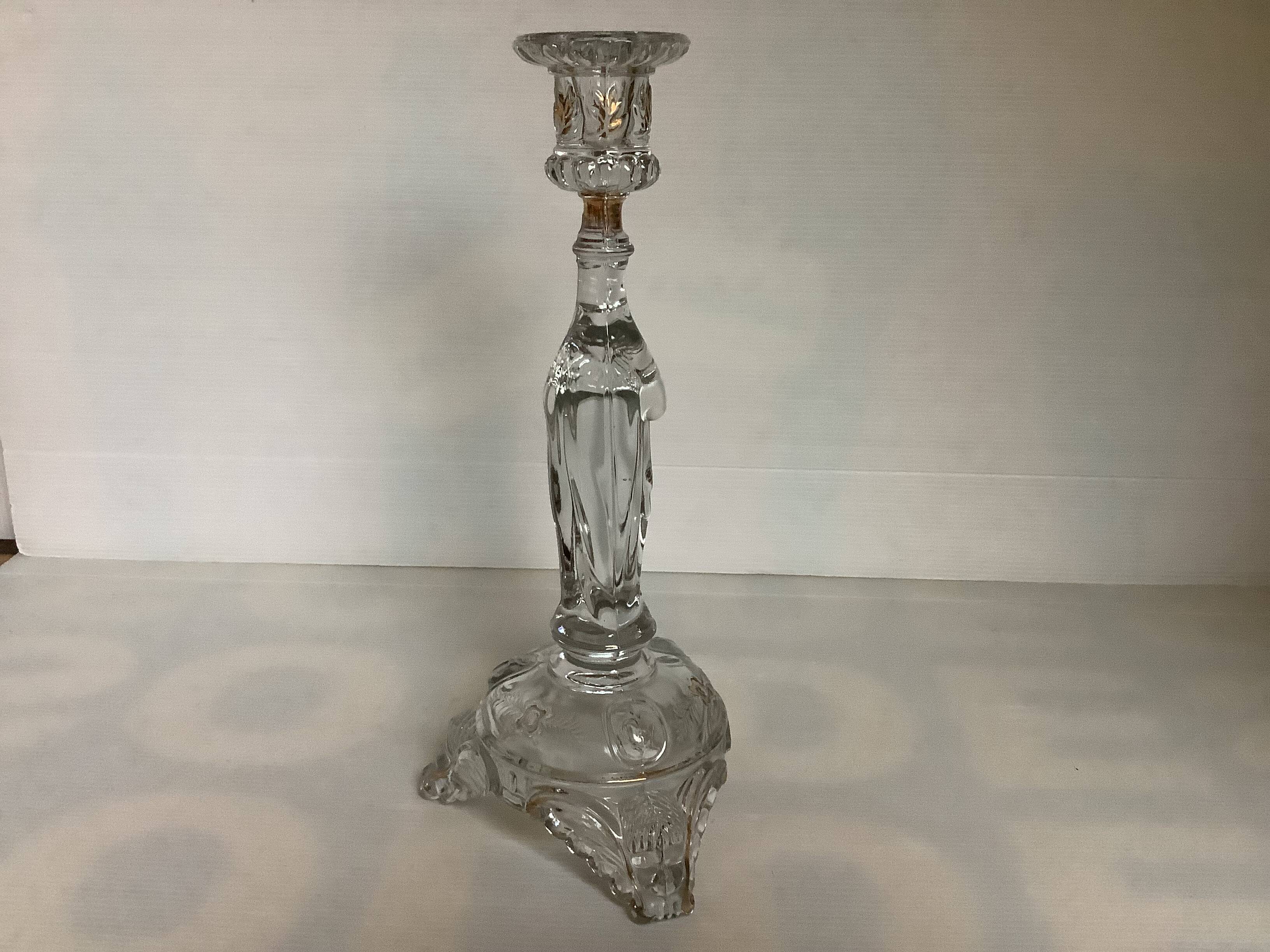 Old candle holder Val Saint Lambert Belgium