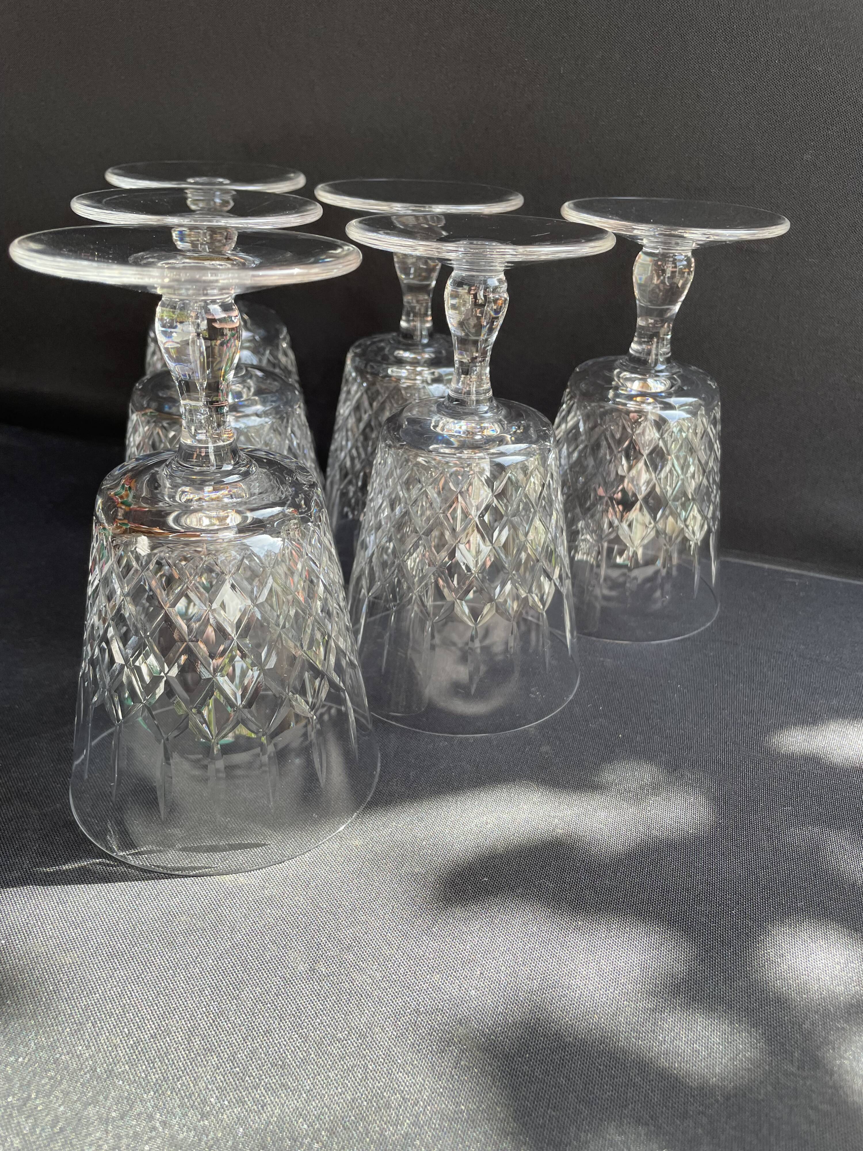 6 wine glasses – Cristallerie de Lorraine in Lemberg (1925-1997)