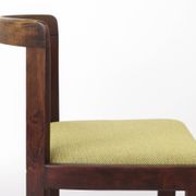 Set of 6 Vintage Lübke Dining Chairs, 1970s German Design, Stained Beech