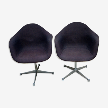 Pair of armchairs by Charles Ray Eames edition Herman Miller