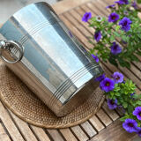 Silver metal champagne bucket