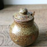 Pot en grès pyrité