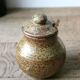 Pot en grès pyrité