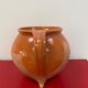Chaudron tripode vintage en terre cuite